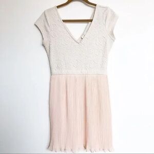 Urban Outfitters White and Pink Mini Dress